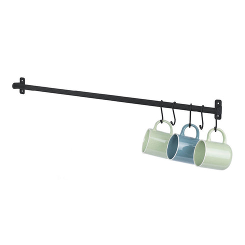 79cm Wall Mounted Rail - Black
